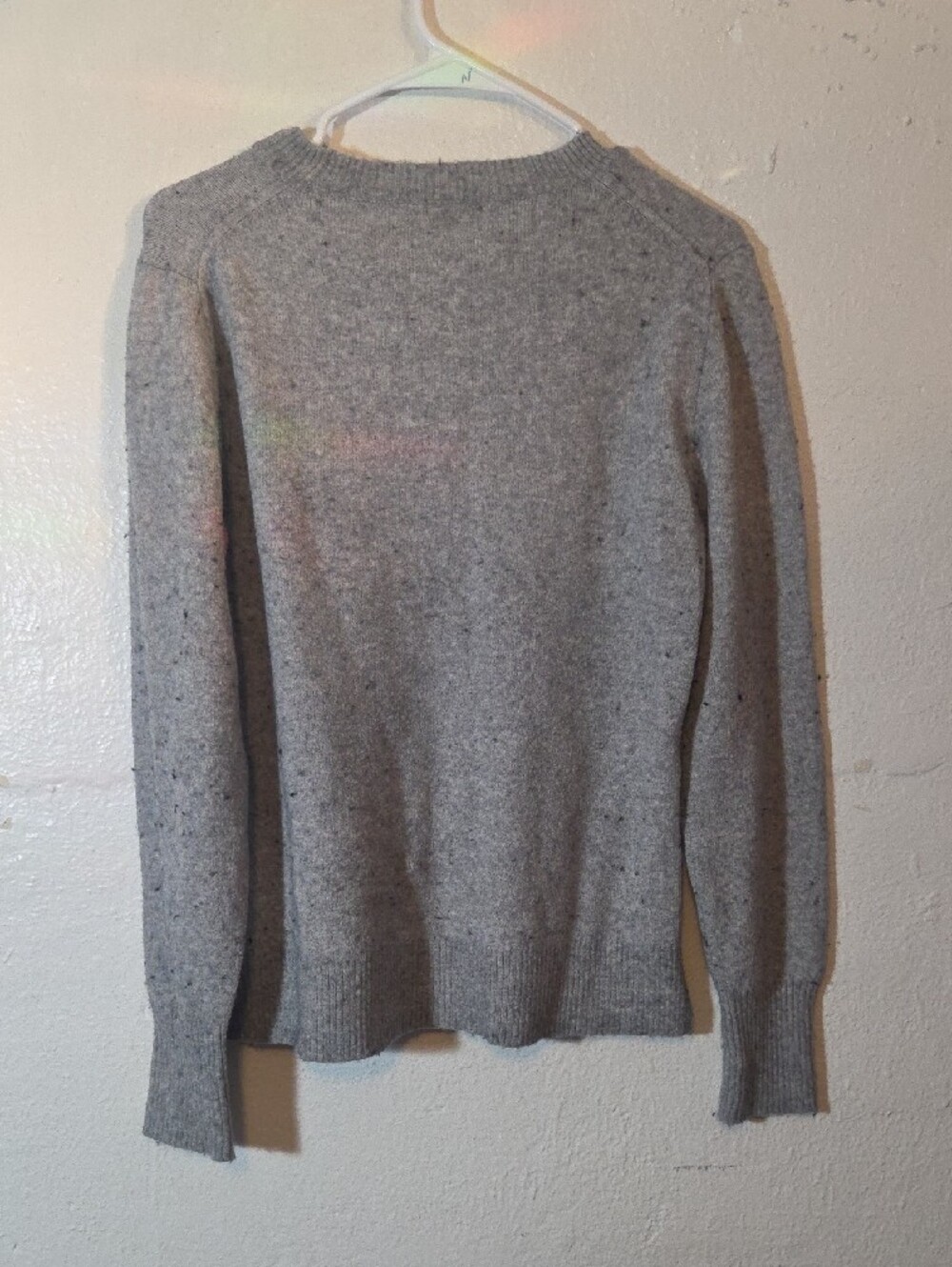 J. Crew Womens Heather Gray Crewneck Sweater Size Medium - Picture 3 of 7